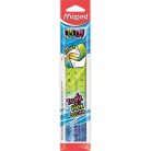 MAPED Vonalzó, műanyag, 15 cm, MAPED "Twist'n Flex Decor"