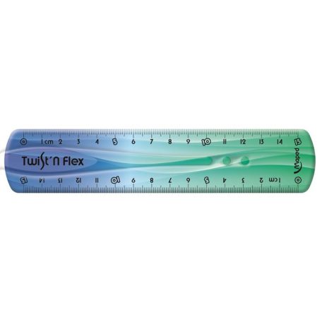 MAPED Vonalzó, műanyag, 15 cm, MAPED "Twist'n Flex Decor"