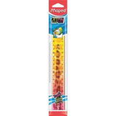   MAPED Vonalzó, műanyag, törhetetlen, 20 cm, MAPED "Twist'n Flex Decor Animals", vegyes színek
