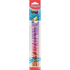  MAPED Vonalzó, műanyag, törhetetlen, 20 cm, MAPED "Twist'n Flex Decor Animals", vegyes színek