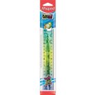 MAPED Vonalzó, műanyag, törhetetlen, 20 cm, MAPED "Twist'n Flex Decor Animals", vegyes színek