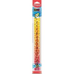   MAPED Vonalzó, műanyag, törhetetlen, 30 cm, MAPED "Twist'n Flex Decor Animals", vegyes színek
