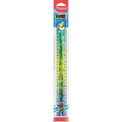   MAPED Vonalzó, műanyag, törhetetlen, 30 cm, MAPED "Twist'n Flex Decor Animals", vegyes színek