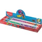 MAPED Vonalzó, műanyag, törhetetlen, 30 cm, MAPED "Twist'n Flex Decor Animals", vegyes színek