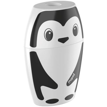MAPED Hegyező, egylyukú, tartályos, MAPED "Shakky Fancy", panda és pingvin, vegyes formák