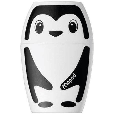 MAPED Hegyező, egylyukú, tartályos, MAPED "Shakky Fancy", panda és pingvin, vegyes formák