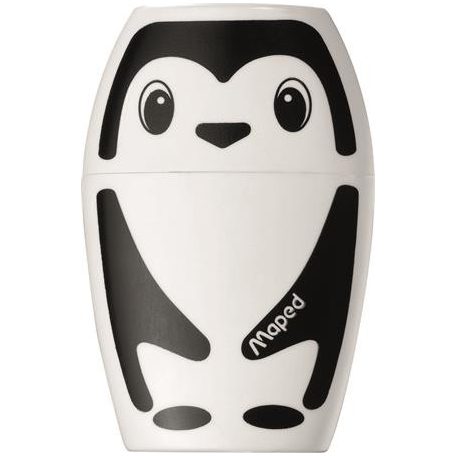 MAPED Hegyező, egylyukú, tartályos, MAPED "Shakky Fancy", panda és pingvin, vegyes formák