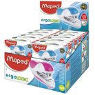 MAPED Tűzőgép, 24/6, 26/6, 12 lap, MAPED "Ergologic Mini", vegyes színek