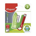 MAPED Tűzőgép, 24/6, 26/6, 12 lap, MAPED "Greenlogic Mini", vegyes színek