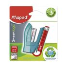 MAPED Tűzőgép, 24/6, 26/6, 12 lap, MAPED "Greenlogic Mini", vegyes színek
