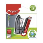 MAPED Tűzőgép, 24/6, 26/6, 12 lap, MAPED "Greenlogic Mini", vegyes színek