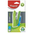MAPED Tűzőgép, No. 10, 15 lap, MAPED "Greenlogic Pocket", vegyes színek