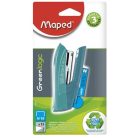 MAPED Tűzőgép, No. 10, 15 lap, MAPED "Greenlogic Pocket", vegyes színek
