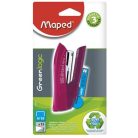 MAPED Tűzőgép, No. 10, 15 lap, MAPED "Greenlogic Pocket", vegyes színek