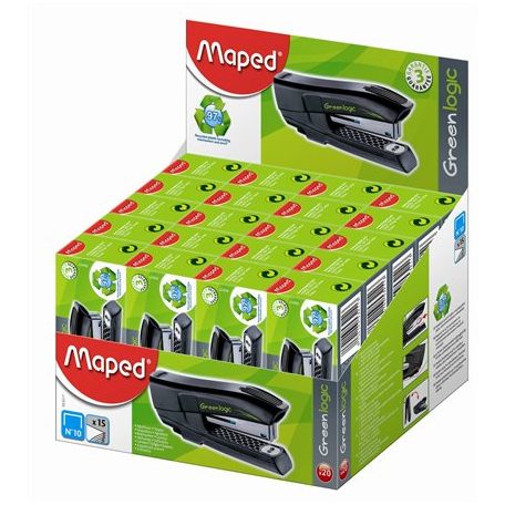 MAPED Tűzőgép, No. 10, 15 lap, MAPED "Greenlogic Pocket"