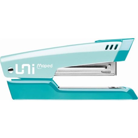 MAPED Tűzőgép, 24/6, 26/6, 20 lap, MAPED "Universal Metal Half-Strip Pastel", pasztell türkiz
