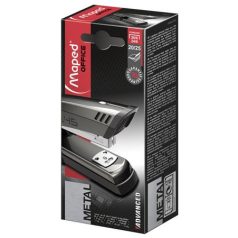   MAPED Tűzőgép, 24/6, 26/6, 20 lap, MAPED "Advanced Half-Strip", sötétbarna