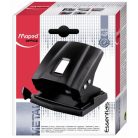 MAPED Lyukasztó, kétlyukú, 35 lap, fém, MAPED "Essentials 35", fekete