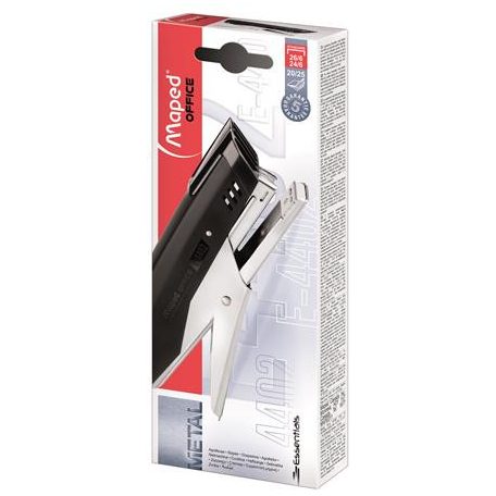 MAPED Tűzőgép, kézi, 24/6, 26/6, 20 lap, MAPED "Essentials", fekete