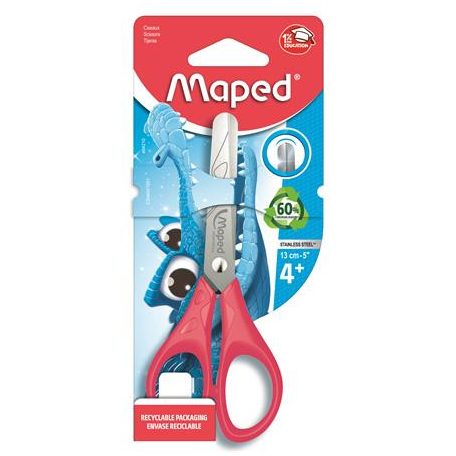 MAPED Olló, iskolai, 13 cm, MAPED "Essentials Pulse", vegyes színek