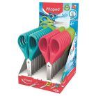 MAPED Olló display, iskolai, 13 cm, MAPED "Essentials Pulse", vegyes színek