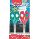 MAPED Olló display, iskolai, 13 cm, MAPED "Essentials Pulse", vegyes színek