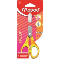   MAPED Olló, iskolai, 13 cm, MAPED "Soft Neon", vegyes színek
