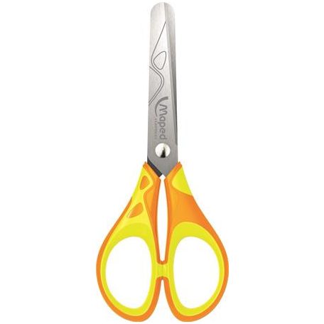 MAPED Olló, display, iskolai, 13 cm, MAPED "Soft Neon", vegyes színek