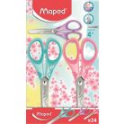 MAPED Olló display, iskolai, 13 cm, MAPED "Essentials Soft Pastel", pasztell színek