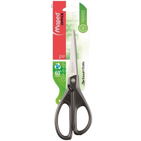 MAPED Olló, irodai, 21 cm, MAPED "Essentials Green"