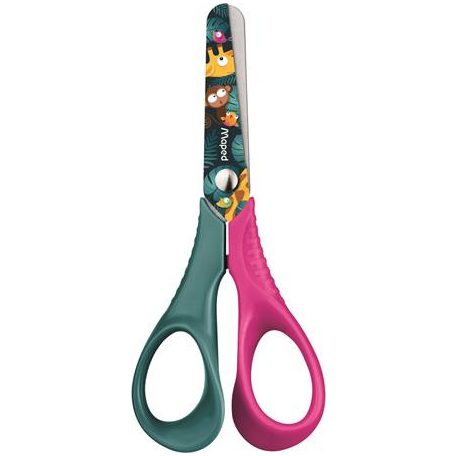 MAPED Olló, óvodai, 12 cm, MAPED "Jungle Fever Vivo", vegyes színek