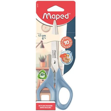 MAPED Olló, általános, 17 cm, MAPED „Multiuse Advanced”, vegyes színek