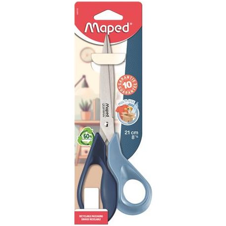 MAPED Olló, általános, 21 cm, MAPED „Multiuse Advanced Asym”, vegyes színek