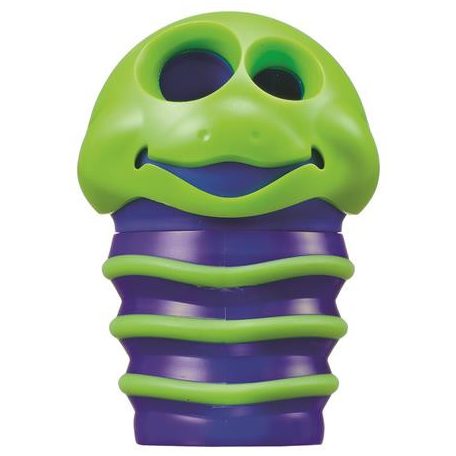 MAPED Hegyező display, kétlyukú, tartályos, MAPED "Croc Croc", kukac, vegyes színek