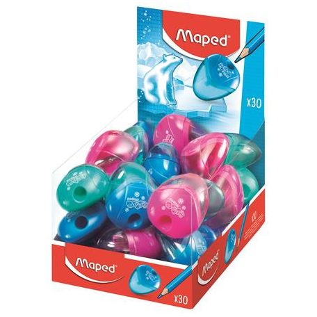 MAPED Hegyező display, egylyukú, tartályos, MAPED "I-Gloo", vegyes színek
