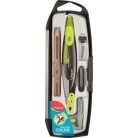 MAPED Körző készlet, 5 darabos, MAPED "Metal Open", vegyes színek