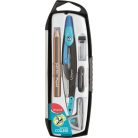 MAPED Körző készlet, 5 darabos, MAPED "Metal Open", vegyes színek