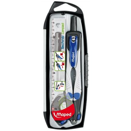 MAPED Körző készlet, 4 darabos, MAPED "Technic Compact"