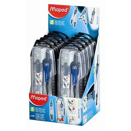 MAPED Körző készlet, 4 darabos, MAPED "Technic Compact"