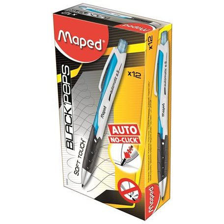 MAPED Nyomósirón, 0,5 mm, MAPED "Black'Peps", kék