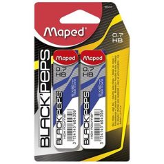   MAPED Grafitbél, 0,7 mm, HB, 2x12 szálas, MAPED "Black Peps"