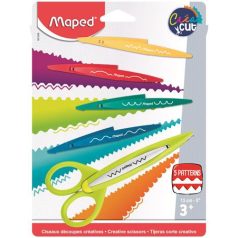   MAPED Olló, kreatív, cserélhető penge, MAPED "Créa Cut", 5 különböző minta