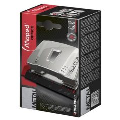   MAPED Lyukasztó, kétlyukú, 25 lap, fém, MAPED "Advanced", szürke