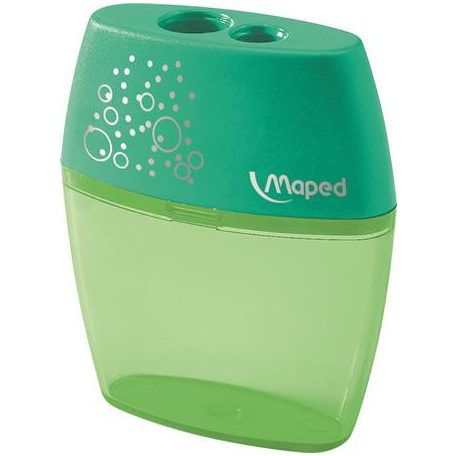 MAPED Hegyező, kétlyukú, tartályos, MAPED "Shaker", vegyes színek