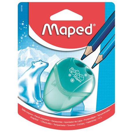 MAPED Hegyező, kétlyukú, tartályos, MAPED "I-Gloo", vegyes színek