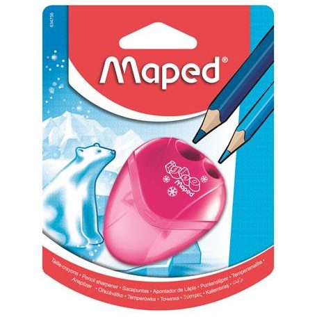 MAPED Hegyező, kétlyukú, tartályos, MAPED "I-Gloo", vegyes színek