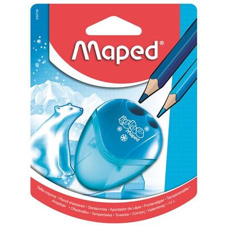 MAPED Hegyező, kétlyukú, tartályos, MAPED "I-Gloo", vegyes színek