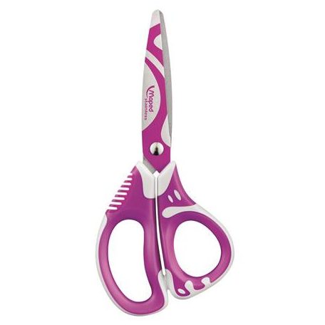 MAPED Olló, iskolai, 13 cm, MAPED "Zenoa Fit", vegyes színek