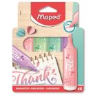 MAPED Szövegkiemelő készlet, 1-5 mm, MAPED "Fluo Peps Flex Pastel", pasztell szín, vegyes készletek