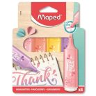 MAPED Szövegkiemelő készlet, 1-5 mm, MAPED "Fluo Peps Flex Pastel", pasztell szín, vegyes készletek